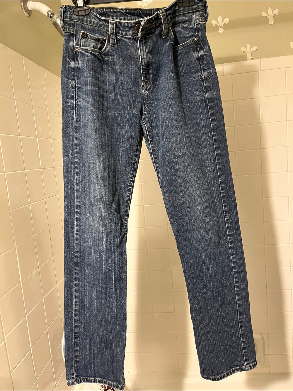 Garnet Hill Women's Faded Indigo Denim Jeans